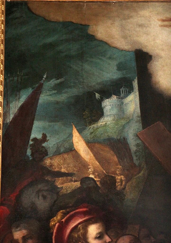 Eraclio porta la croce in Gerusalemme - dettaglio
